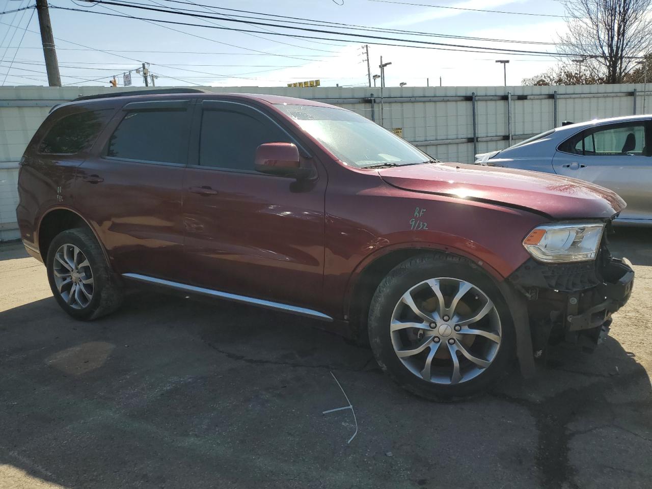 2018 Dodge Durango VIN 1C4RDJAG8JC248686 Copart auction photo, front end / undercarriage damage thumbnail 4