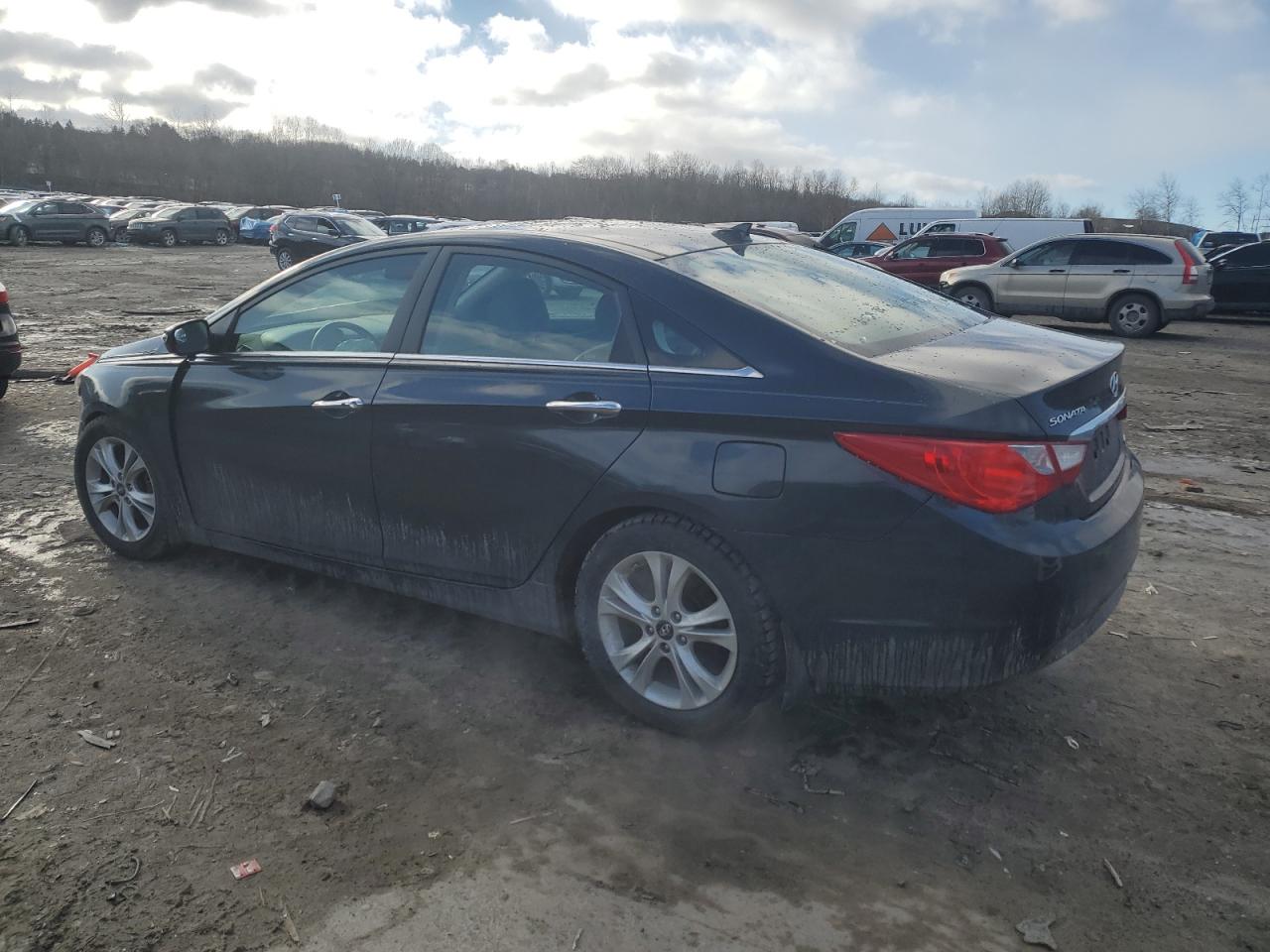 2012 Hyundai Sonata VIN 5NPEC4AC0CH446637 Copart auction photo, front end / side damage thumbnail 2