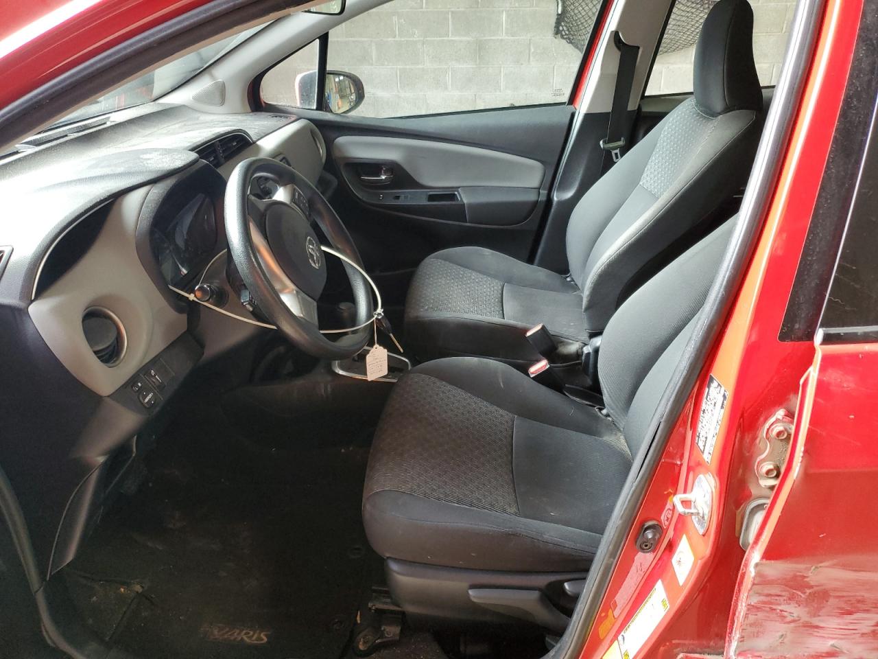 2015 Toyota Yaris VIN VNKKTUD3XFA014977 Copart auction photo, side / mechanical damage thumbnail 7