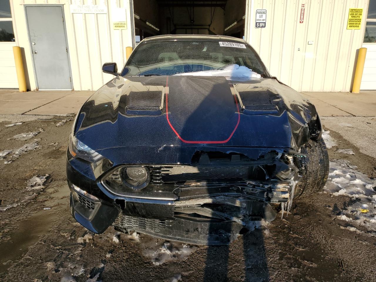 2022 Ford Mustang VIN 1FA6P8R09N5552393 Copart auction photo, all over damage thumbnail 5