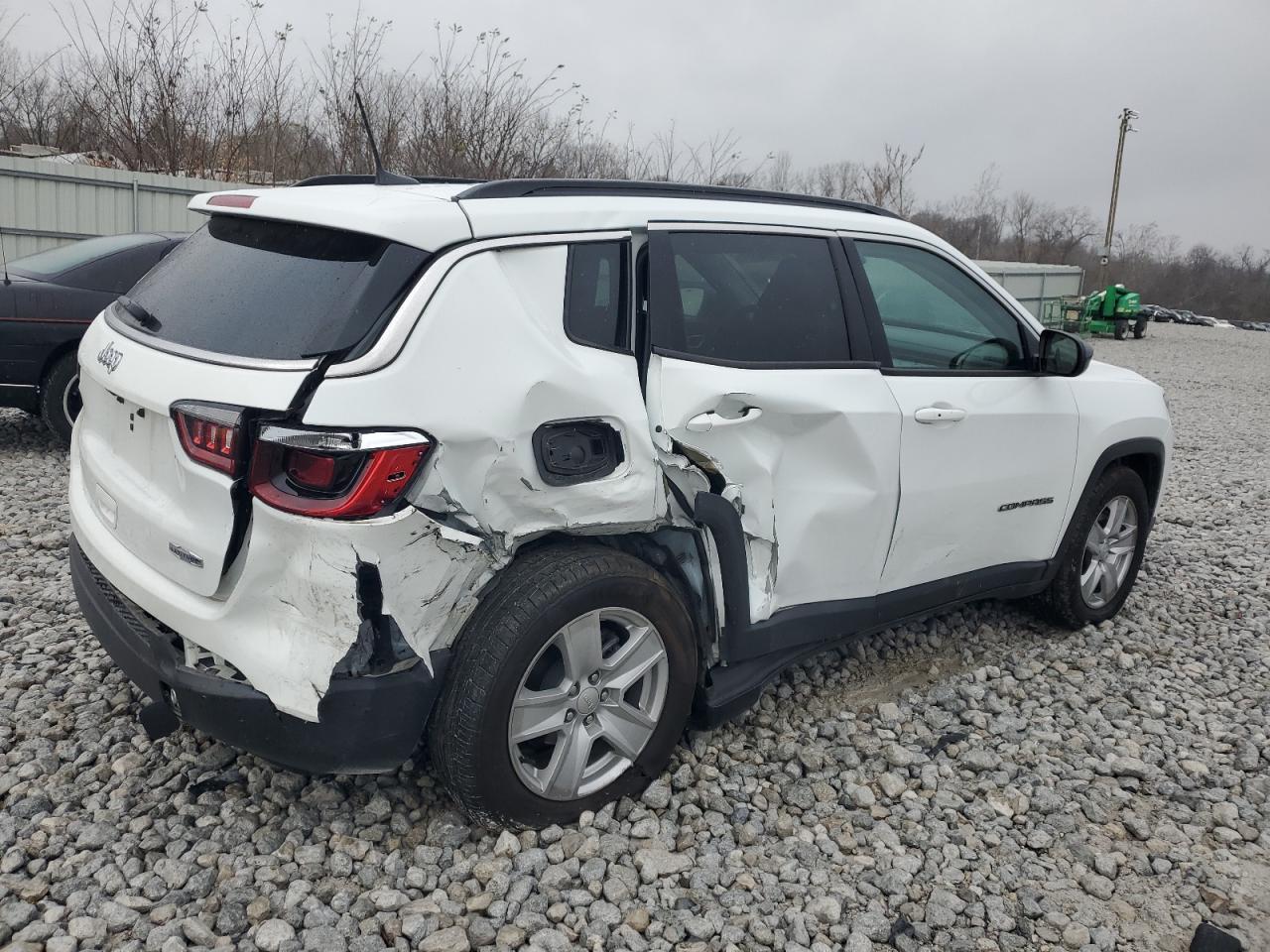 2022 Jeep Compass VIN 3C4NJCBB0NT229484 Copart auction photo, rear end / side damage thumbnail 3