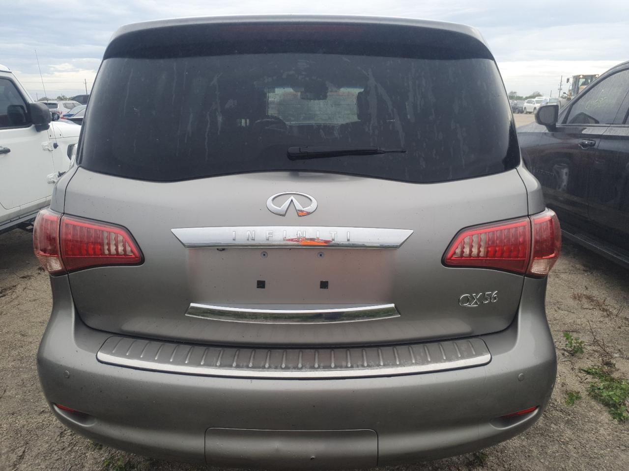 2012 Infiniti QX56 VIN JN8AZ2NF5C9516183 Copart auction photo, water/flood / top/roof damage thumbnail 6