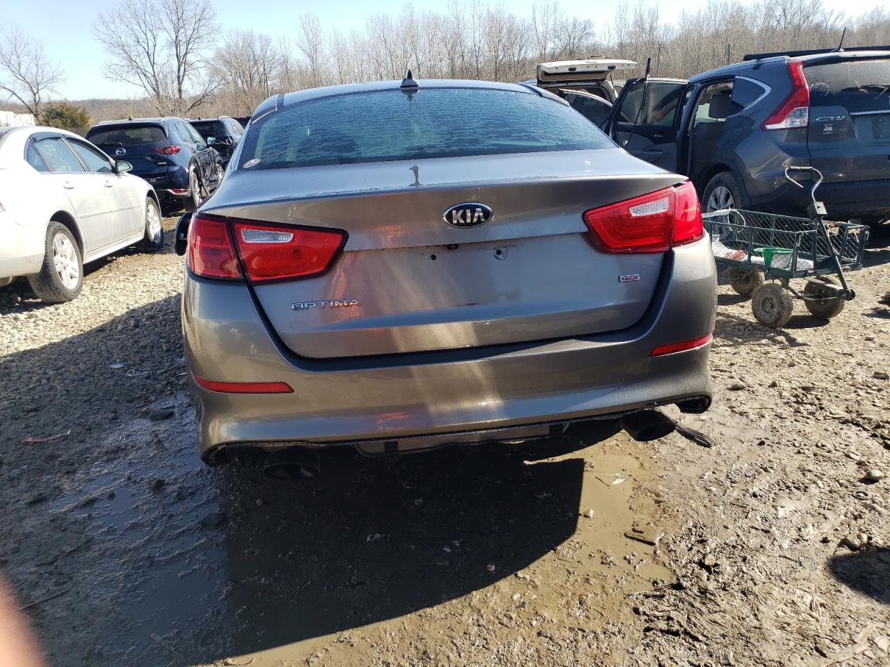 2015 KIA Optima VIN 5XXGM4A78FG392500 Copart auction photo, front end damage thumbnail 6