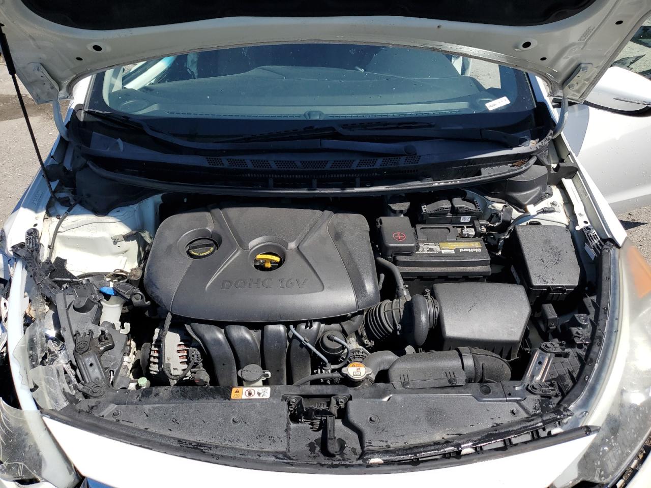 2016 KIA Forte VIN KNAFX4A61G5584144 Copart auction photo, side / front end damage thumbnail 11