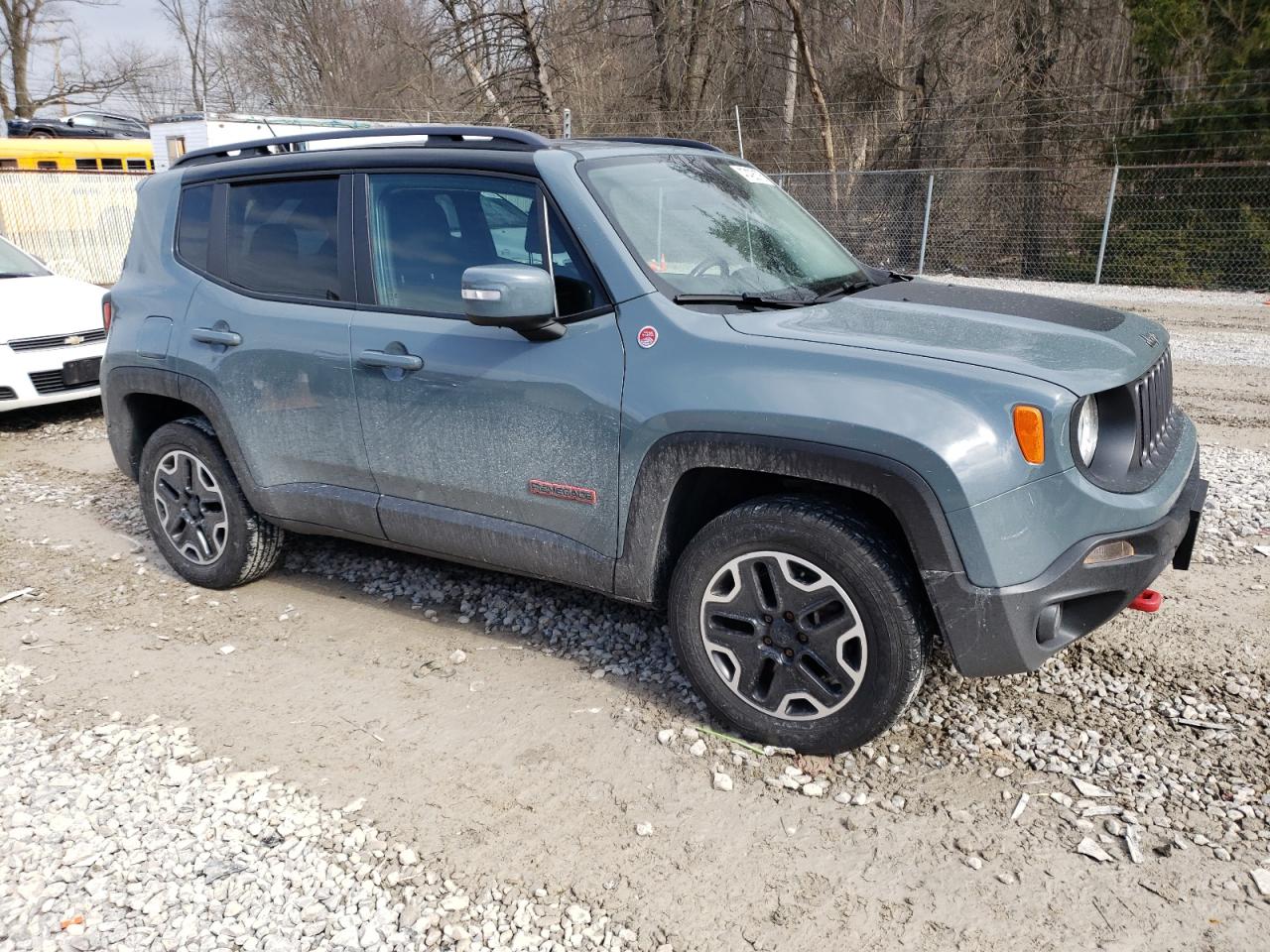 2015 Jeep Renegade VIN ZACCJBCT9FPC02320 Copart auction photo, front end / side damage thumbnail 4