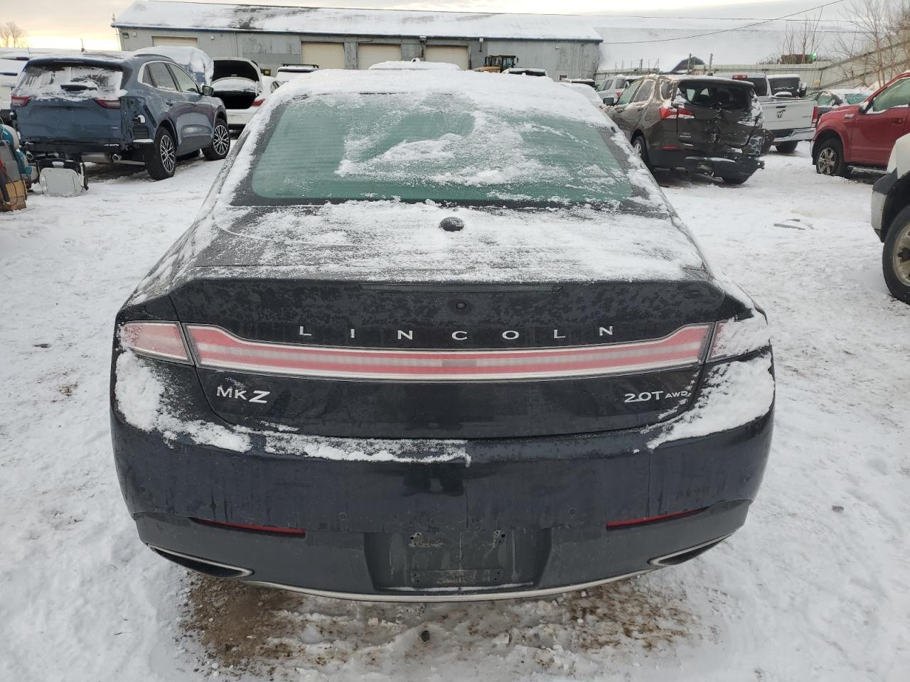 2020 Lincoln MKZ VIN 3LN6L5F99LR622374 Copart auction photo, side / front end damage thumbnail 6
