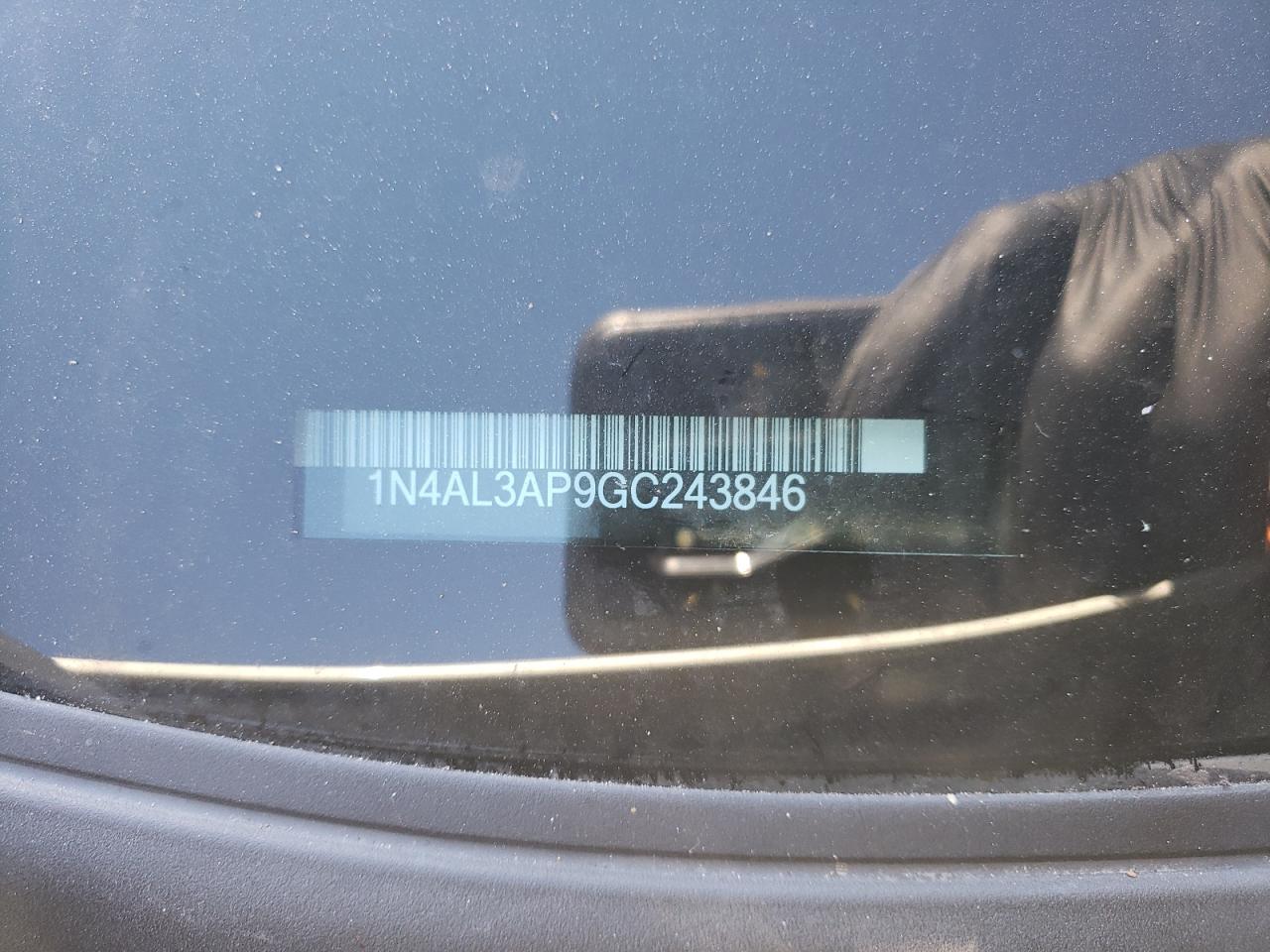 2016 Nissan Altima VIN 1N4AL3AP9GC243846 Copart auction photo, front end / side damage thumbnail 14