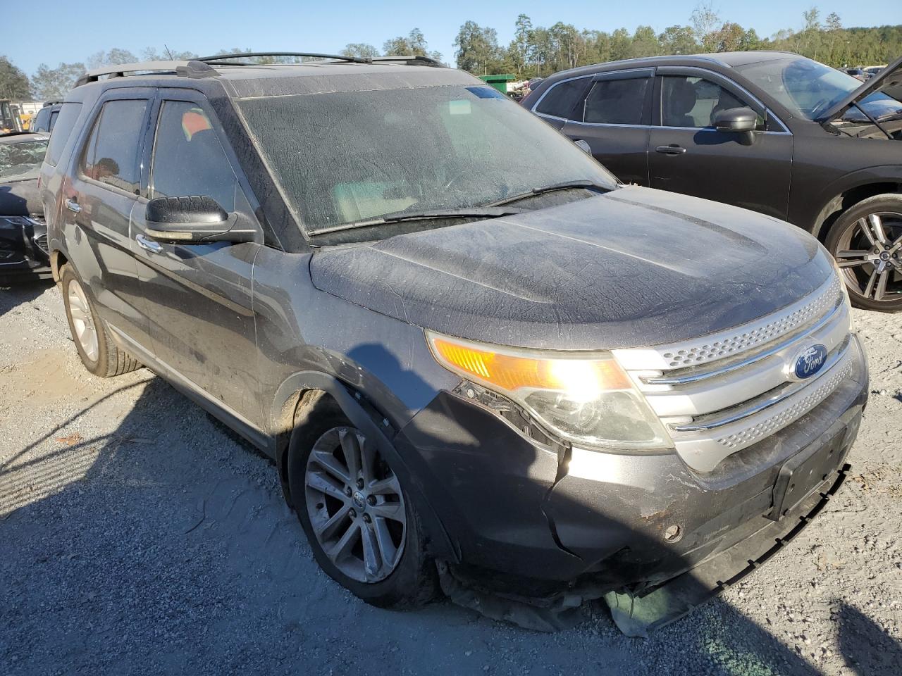2011 Ford Explorer VIN 1FMHK8D81BGA88381 Copart auction photo, undercarriage / front end damage thumbnail 4
