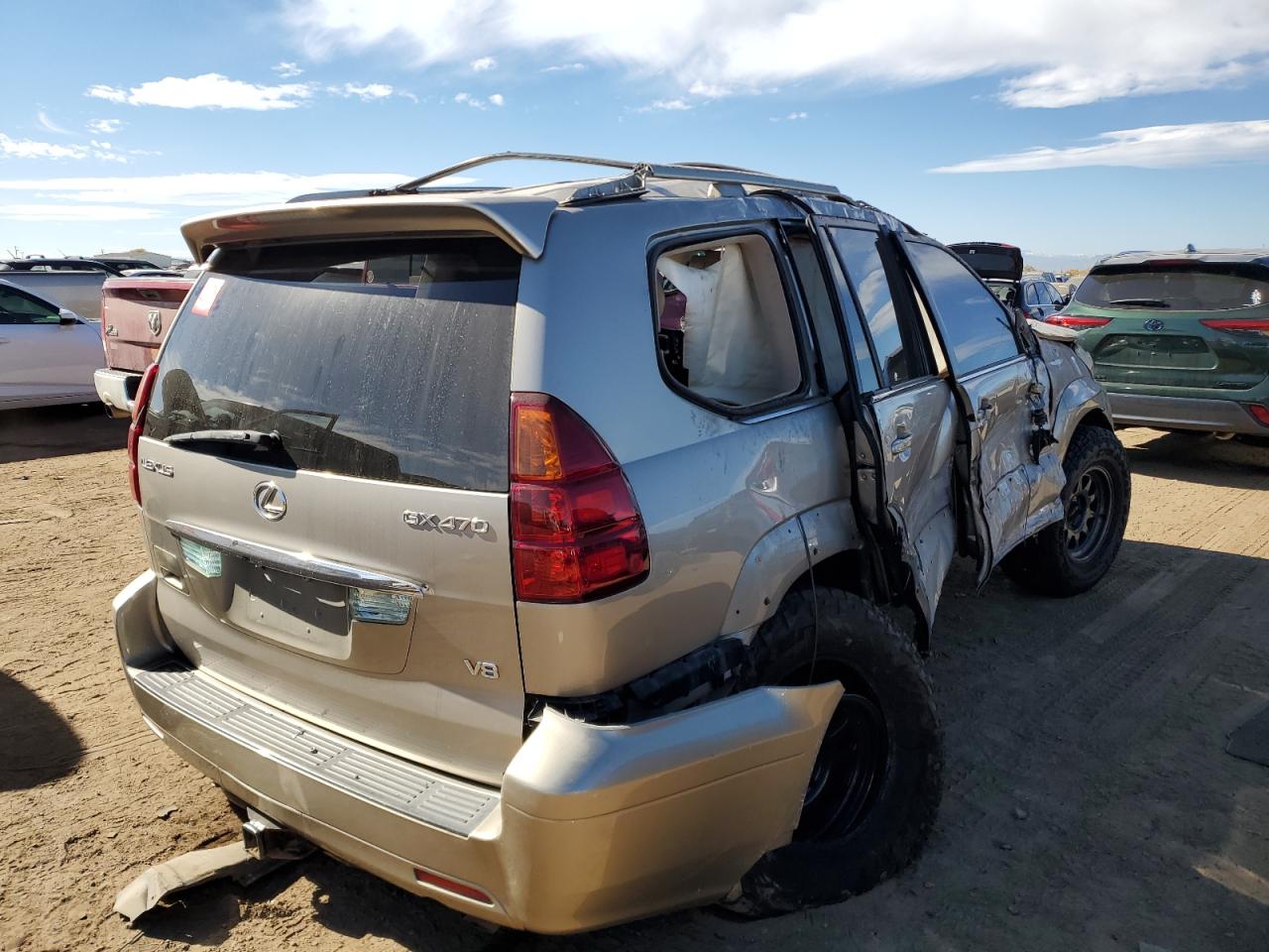 2003 Lexus GX VIN JTJBT20X130017898 Copart auction photo, rollover damage thumbnail 3
