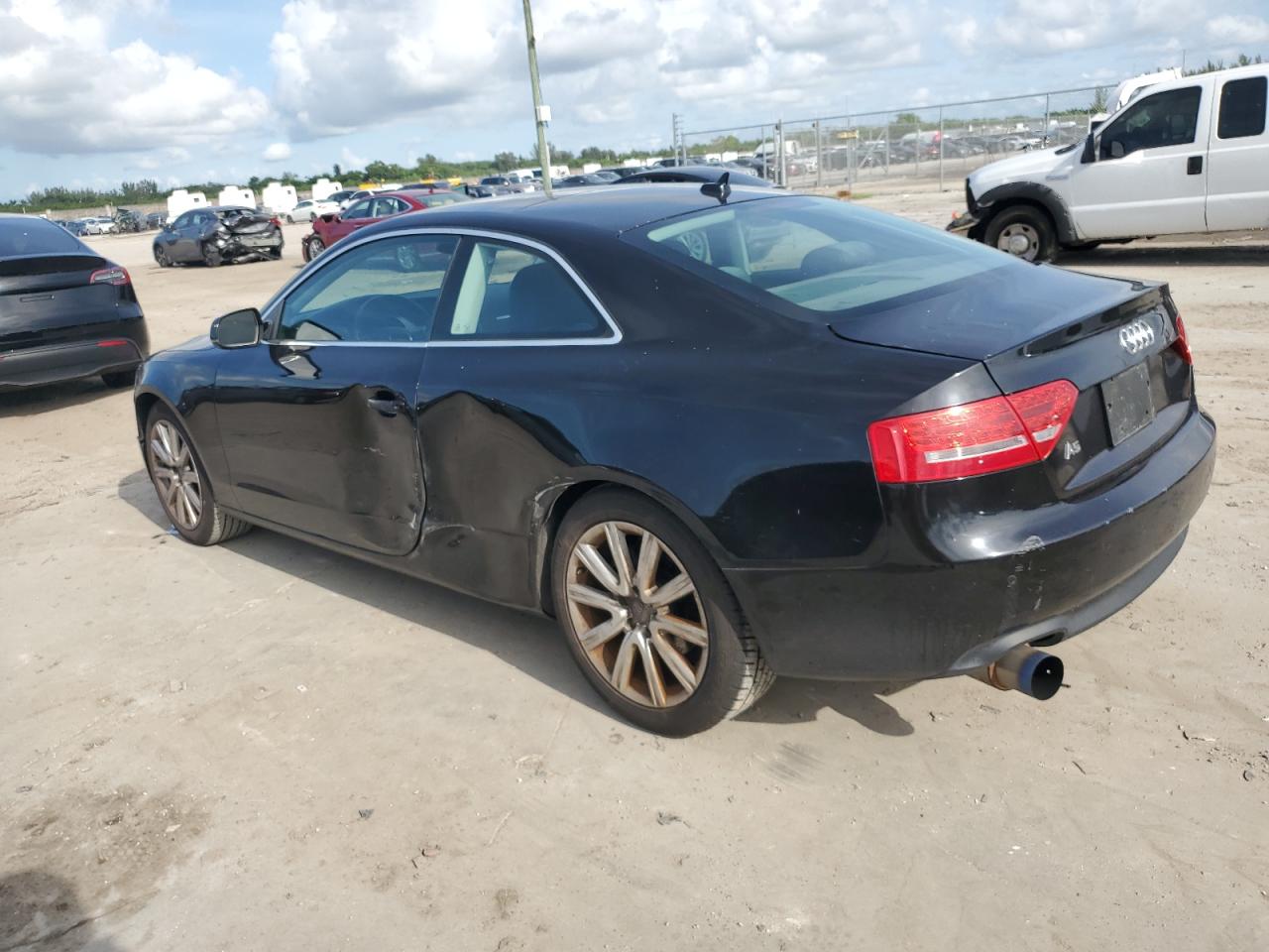 2010 Audi A5 VIN WAULFAFR8AA083399 Copart auction photo, side damage thumbnail 2