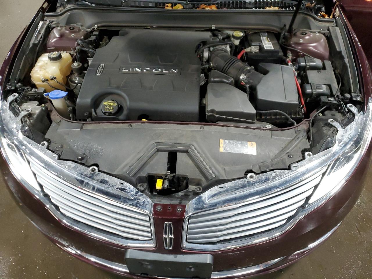 2013 Lincoln MKZ VIN 3LN6L2GKXDR821371 Copart auction photo, side / front end damage thumbnail 12