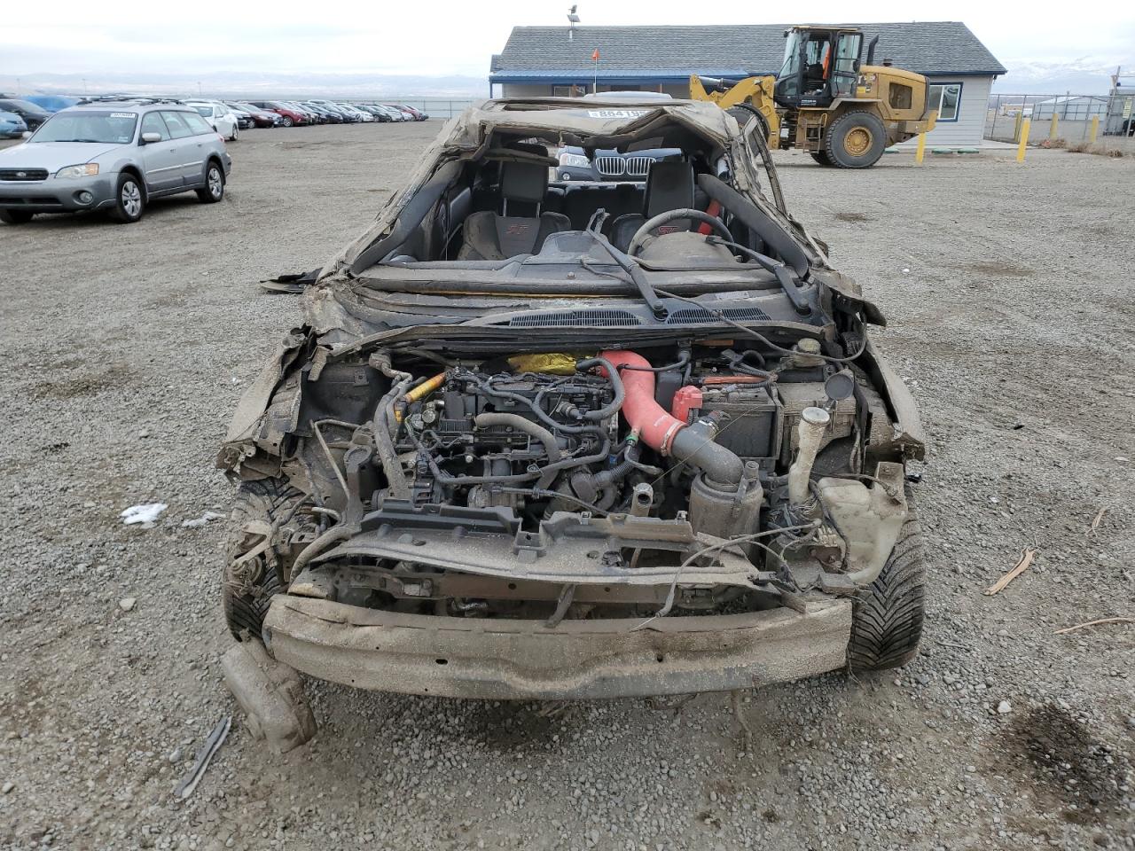 2014 Ford Fiesta VIN 3FADP4GX9EM130943 Copart auction photo, all over / burn damage thumbnail 5