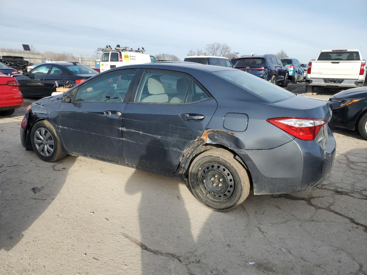 2014 Toyota Corolla VIN 5YFBURHE9EP088268 Copart auction photo, all over / mechanical damage thumbnail 2