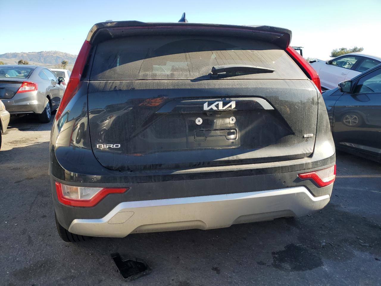 2023 KIA Niro VIN KNDCR3LE4P5078614 Copart auction photo, front end / side damage thumbnail 6