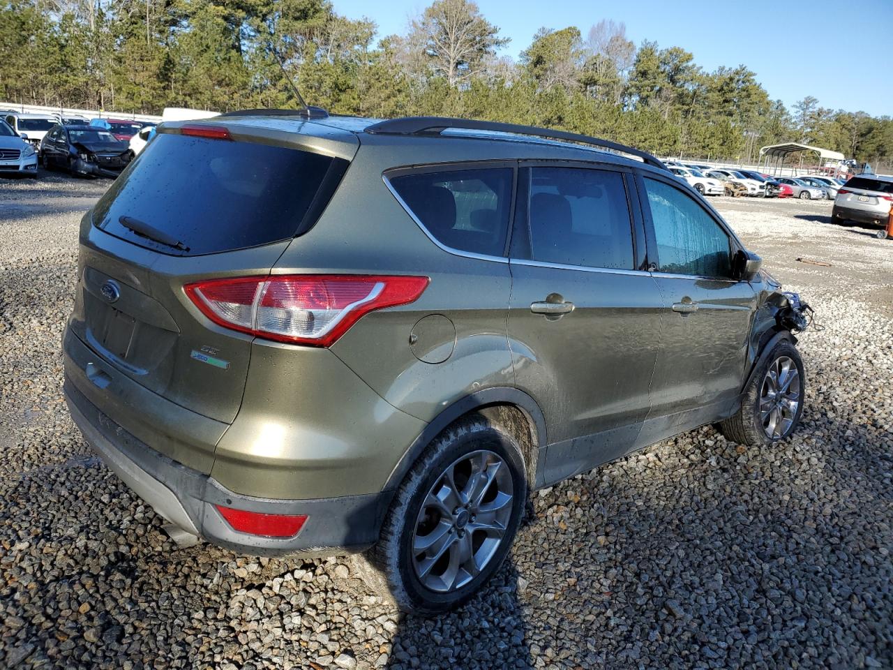2014 Ford Escape VIN 1FMCU0G91EUB14851 Copart auction photo, front end / side damage thumbnail 3