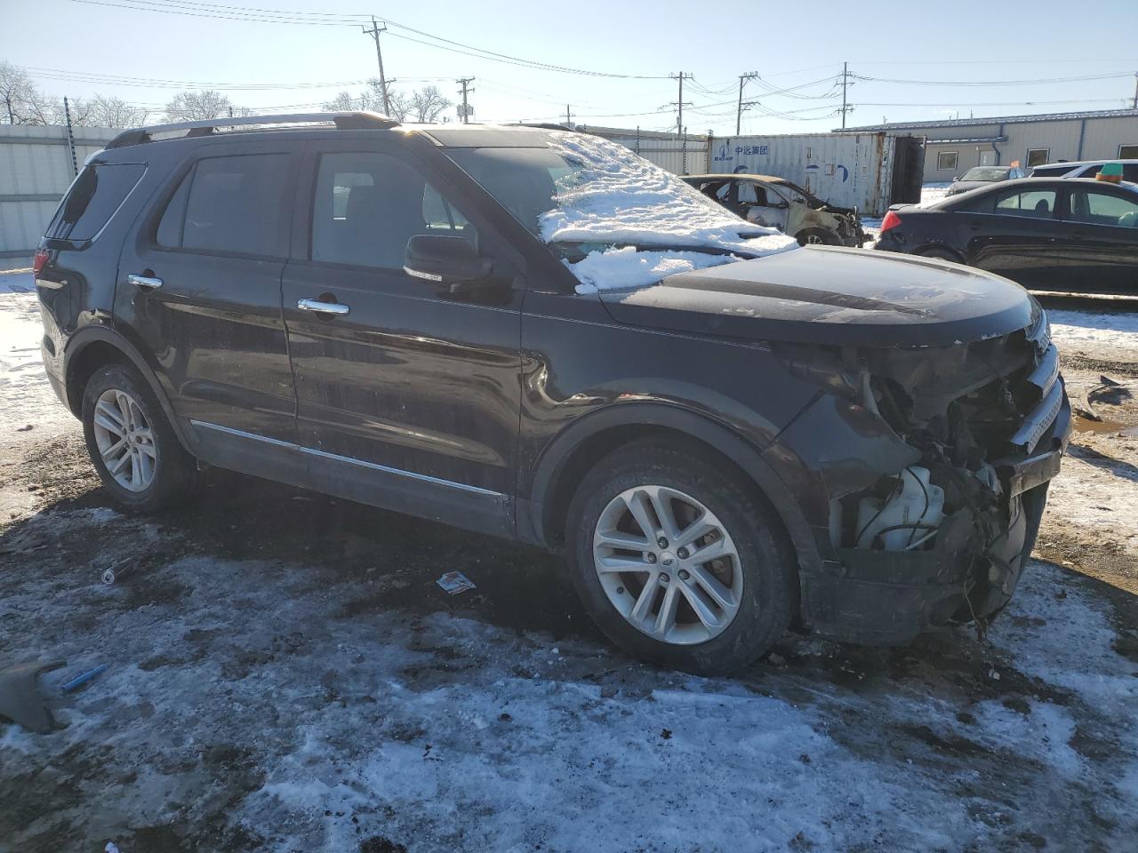 2014 Ford Explorer VIN 1FM5K7D81EGA73574 Copart auction photo, front end damage thumbnail 4