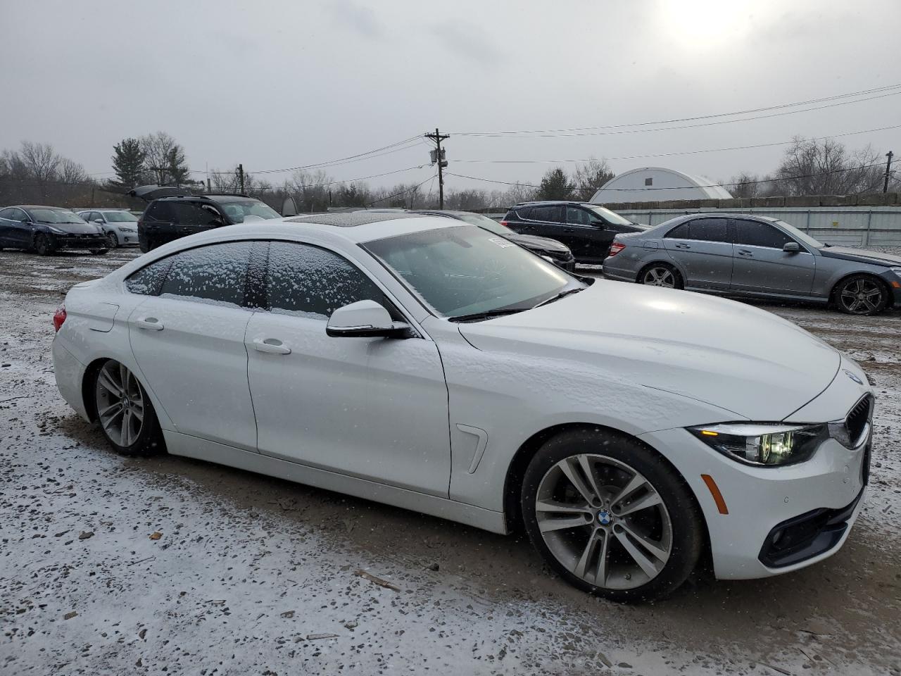 2018 BMW 4er VIN WBA4J3C5XJBG96038 Copart auction photo, rear end damage thumbnail 4