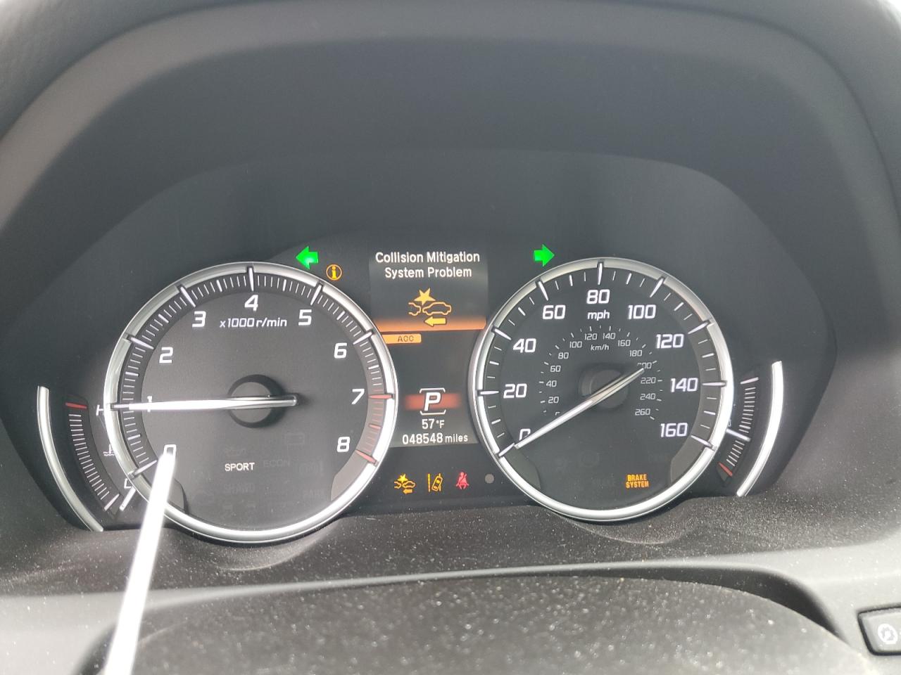2020 Acura TLX VIN 19UUB1F32LA013139 Copart auction photo, front end damage thumbnail 9