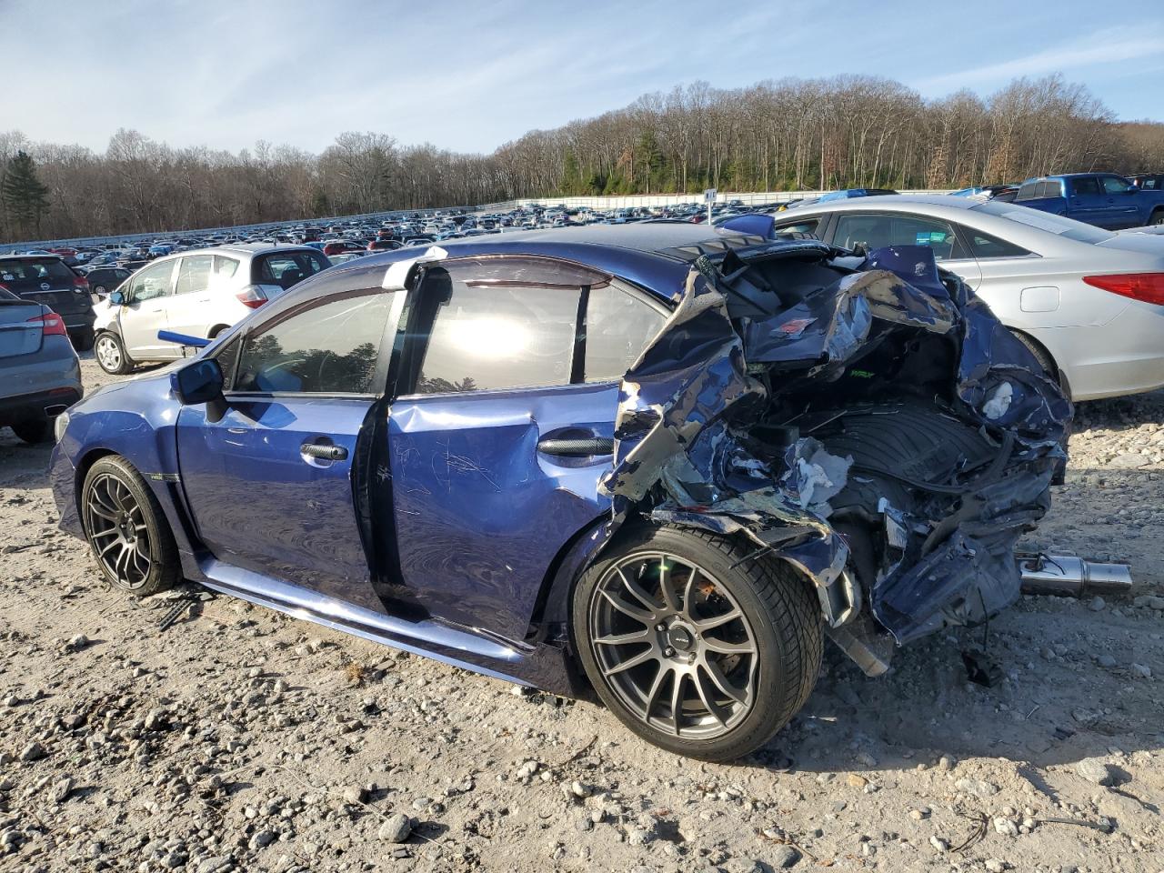 2016 Subaru WRX VIN JF1VA1B63G9814617 Copart auction photo, rear end / side damage thumbnail 2