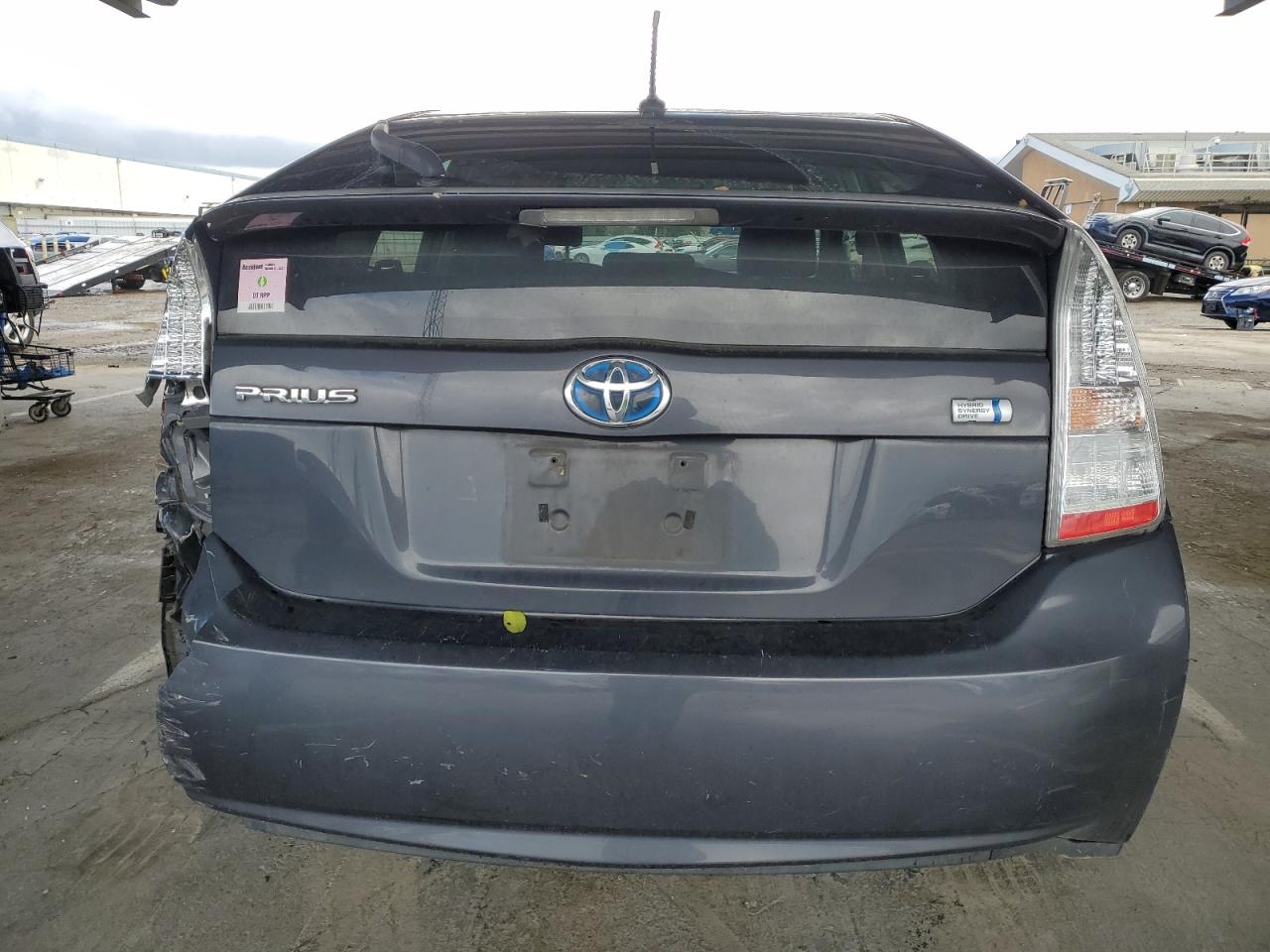 2011 Toyota Prius VIN JTDKN3DUXB1458019 Copart auction photo, rear end / side damage thumbnail 6