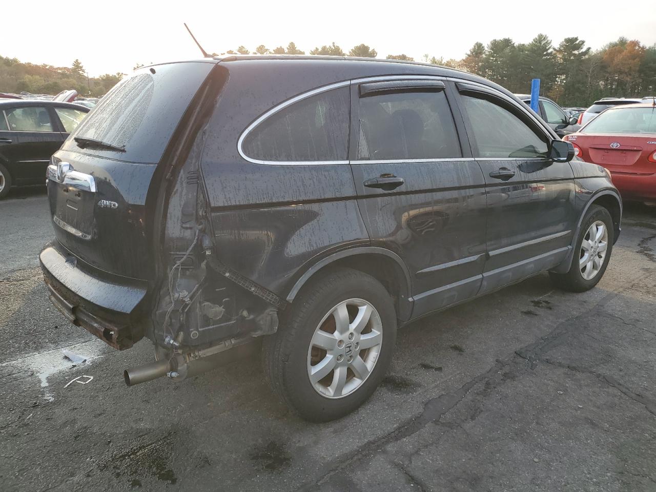2007 Honda CR-V VIN 5J6RE48777L808690 Copart auction photo, rear end / minor dent/scratches damage thumbnail 3