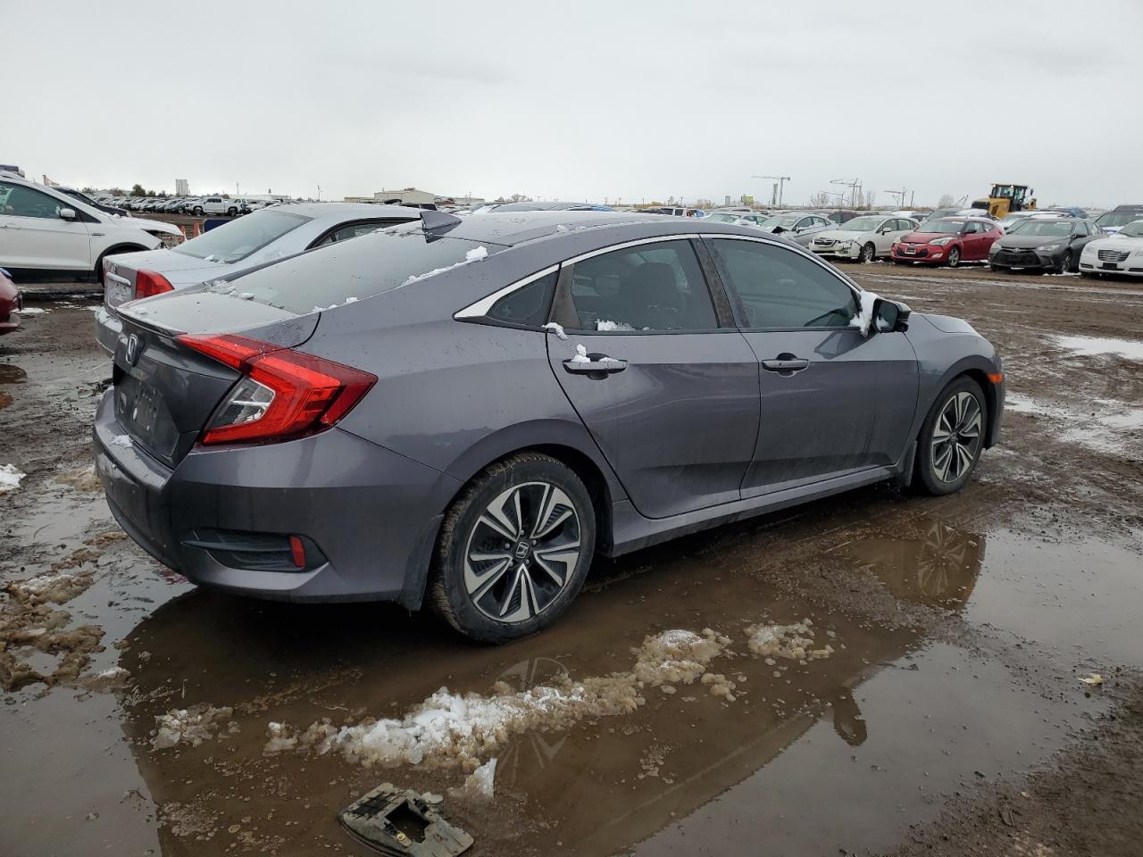 2016 Honda Civic VIN 19XFC1F34GE009794 Copart auction photo, front end damage thumbnail 3