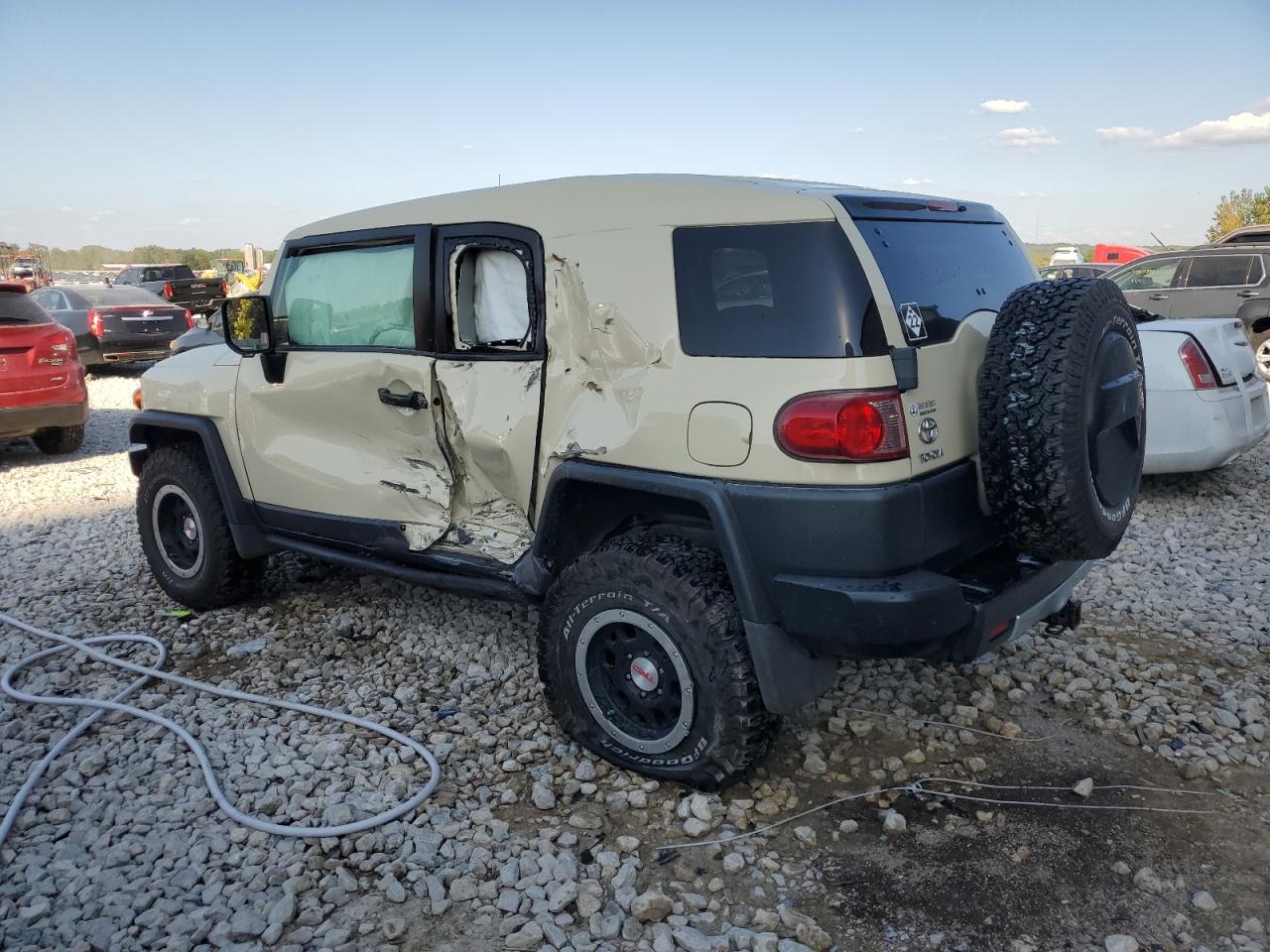 2010 Toyota FJ Cruiser VIN JTEBU4BF6AK094618 Copart auction photo, side damage thumbnail 2