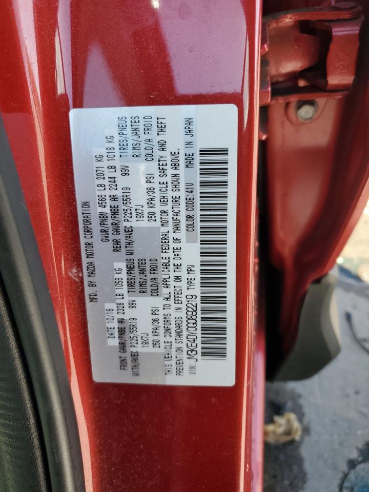 2016 Mazda CX-5 VIN JM3KE4DY0G0892219 Copart auction photo, undercarriage / side damage thumbnail 13