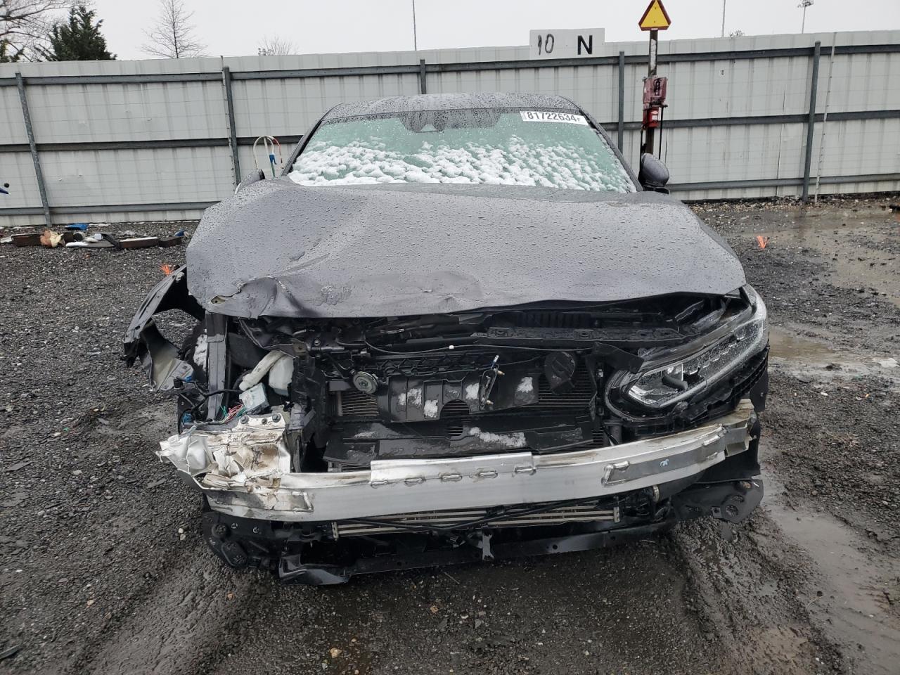 2020 Honda Accord VIN 1HGCV1F38LA140433 Copart auction photo, front end / undercarriage damage thumbnail 5