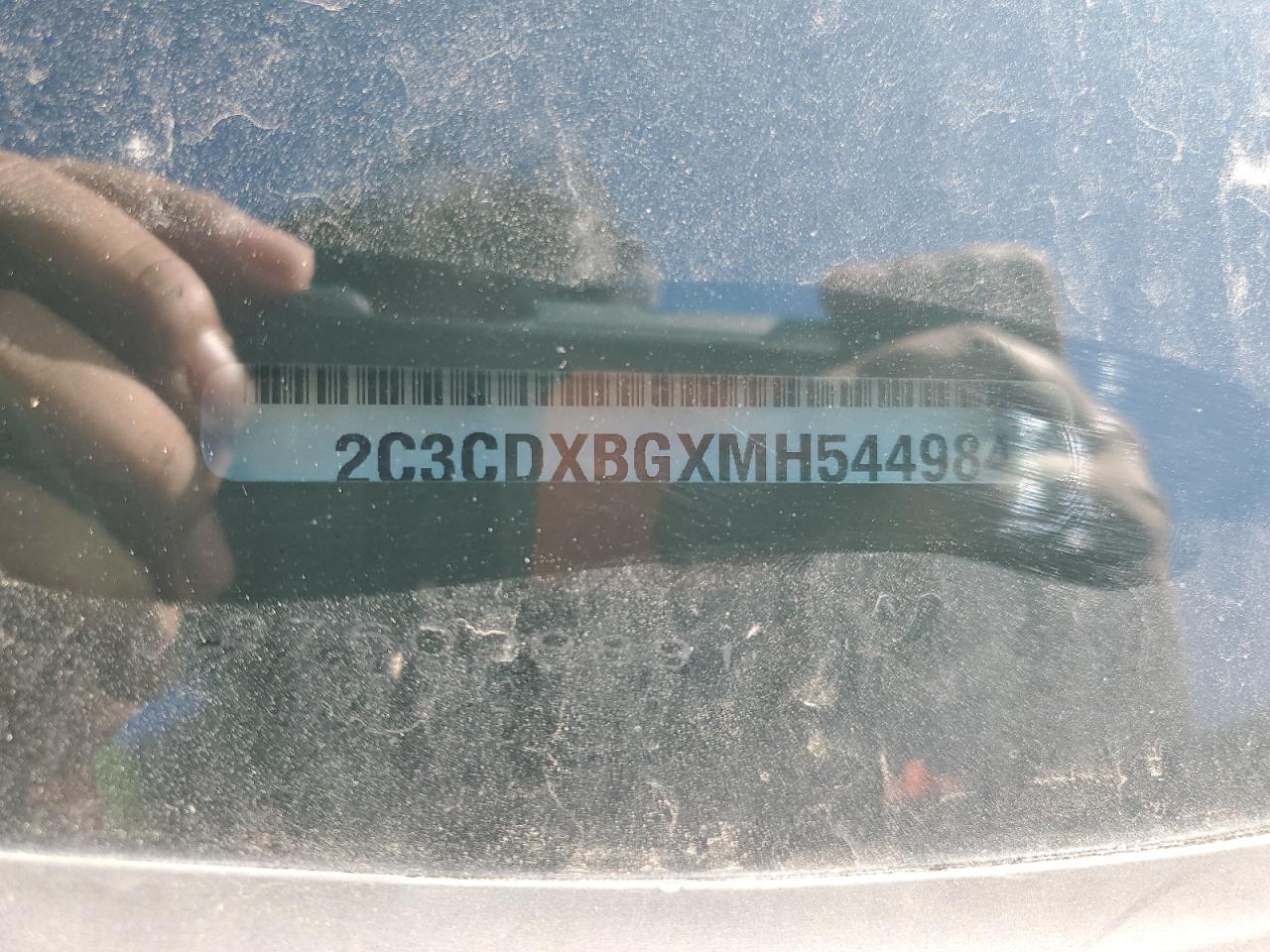2021 Dodge Charger VIN 2C3CDXBGXMH544984 Copart auction photo, side damage thumbnail 13