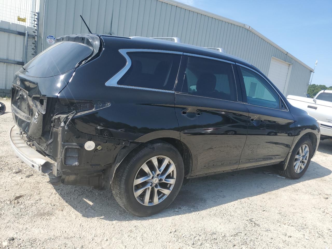 2014 Infiniti QX60 VIN 5N1AL0MM4EC548545 Copart auction photo, rear end / minor dent/scratches damage thumbnail 3