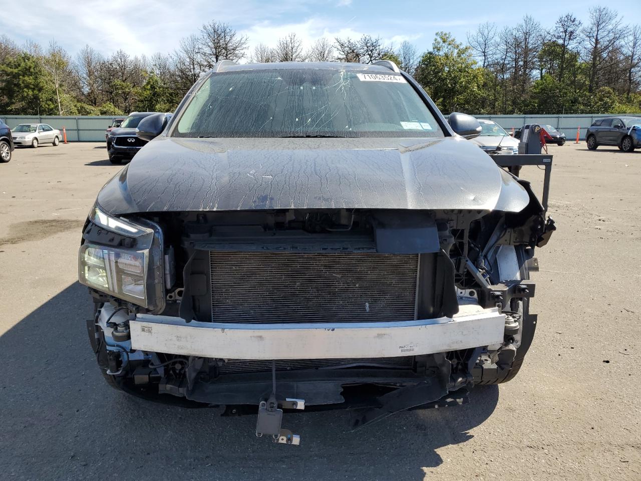 2023 Hyundai Santa Fe VIN 5NMS2DAJ8PH600048 Copart auction photo, front end / minor dent/scratches damage thumbnail 5