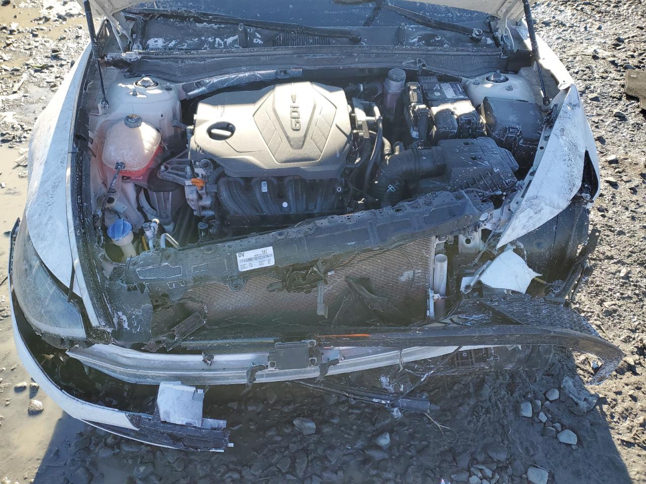 2021 Hyundai Sonata VIN KMHL64JA8MA160777 Copart auction photo, front end damage thumbnail 12