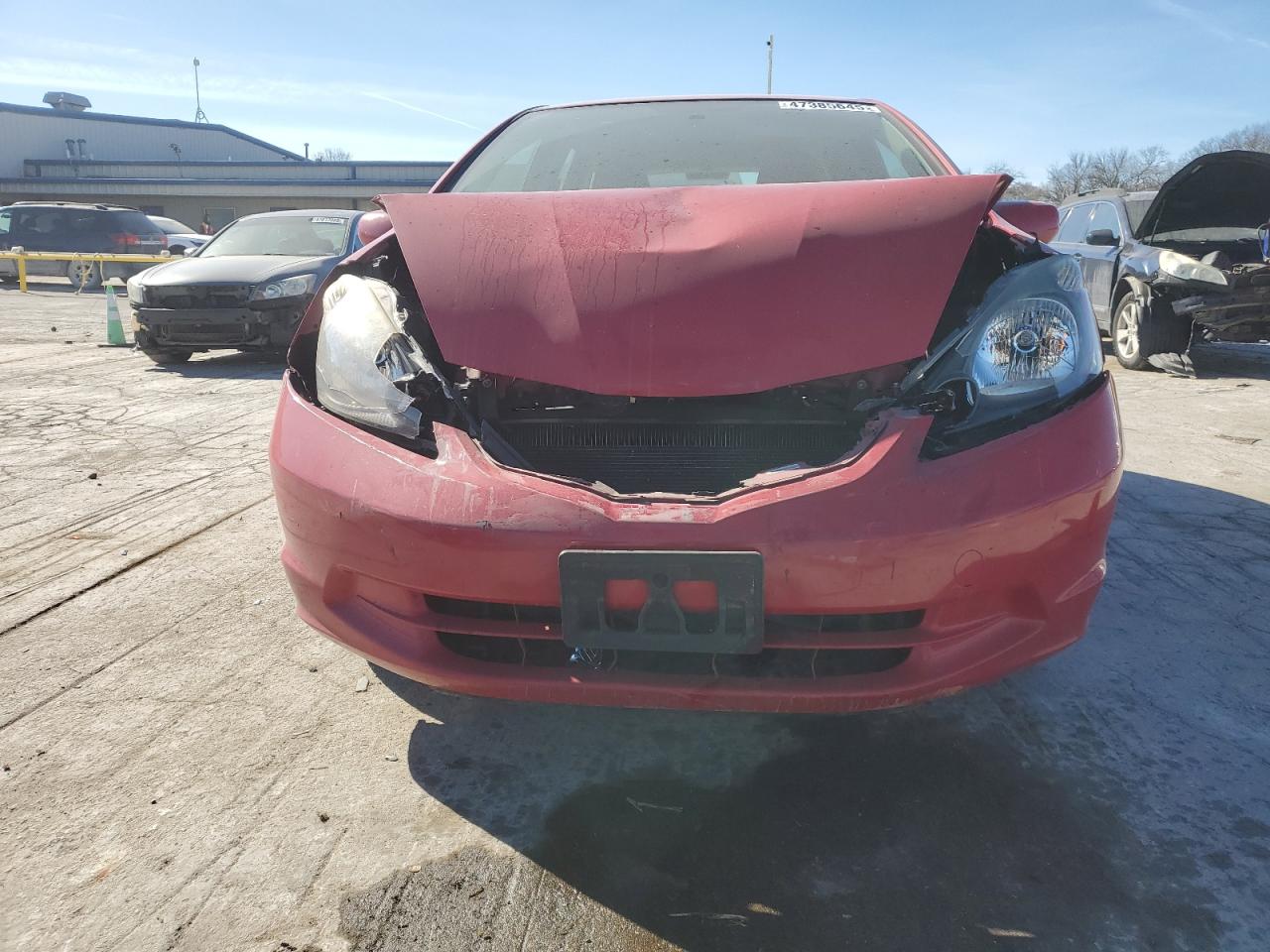 2013 Honda Fit VIN JHMGE8H34DC076952 Copart auction photo, front end damage thumbnail 5