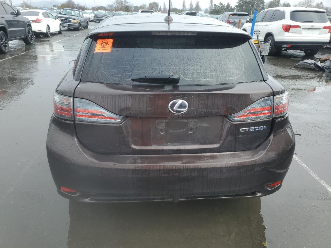 2012 Lexus CT VIN JTHKD5BH5C2058870 Copart auction photo, front end damage thumbnail 6