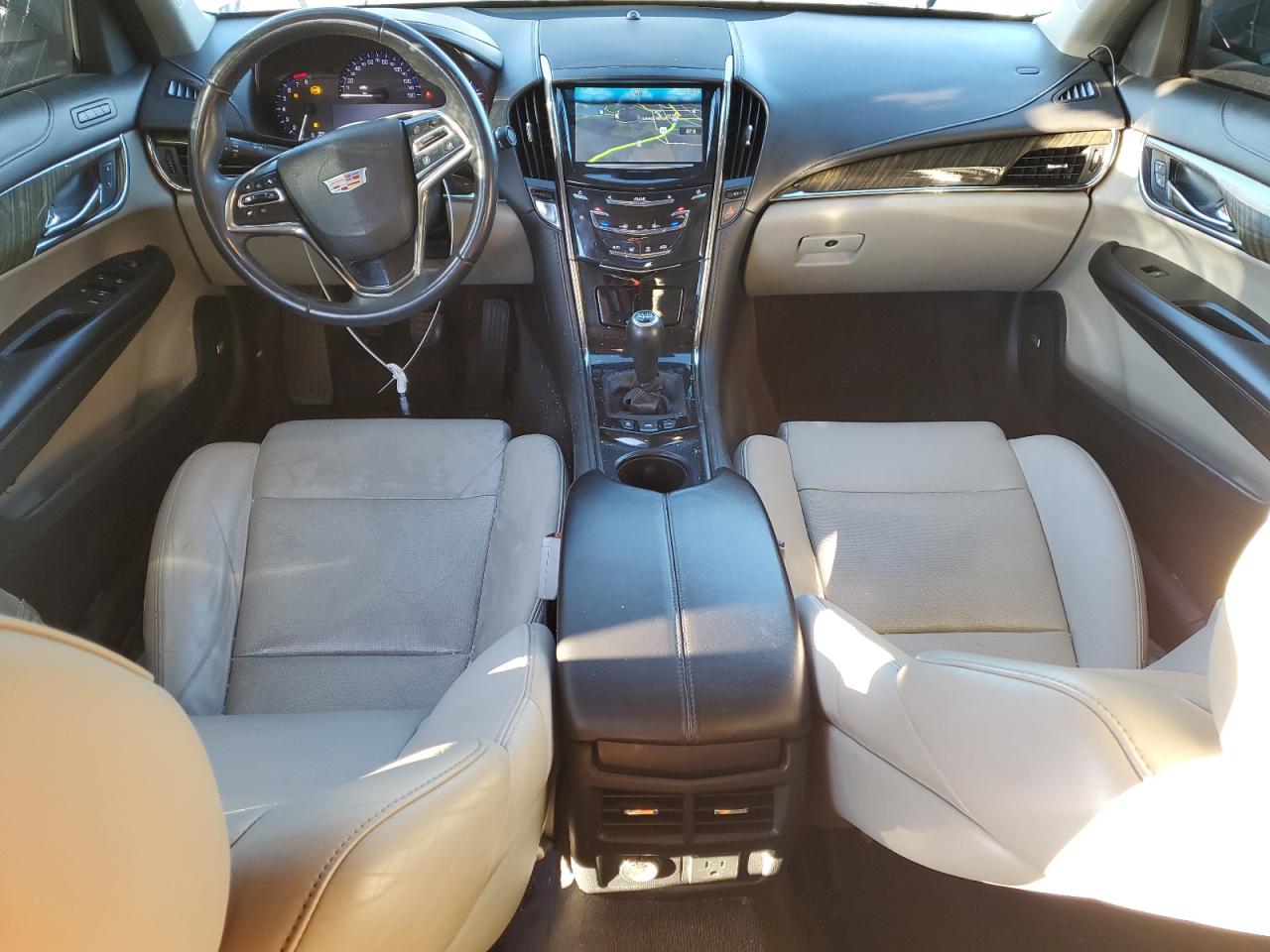 2015 Cadillac ATS VIN 1G6AB5SX0F0120043 Copart auction photo, front end / side damage thumbnail 8