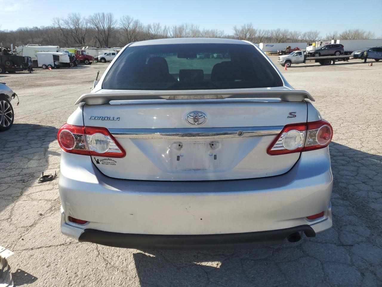 2011 Toyota Corolla VIN 2T1BU4EE1BC713765 Copart auction photo, front end / mechanical damage thumbnail 6
