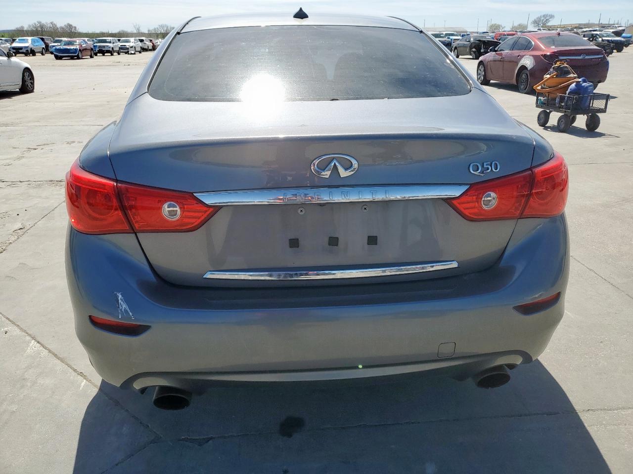 2017 Infiniti Q50 VIN JN1EV7AP8HM730662 Copart auction photo, hail / front end damage thumbnail 6