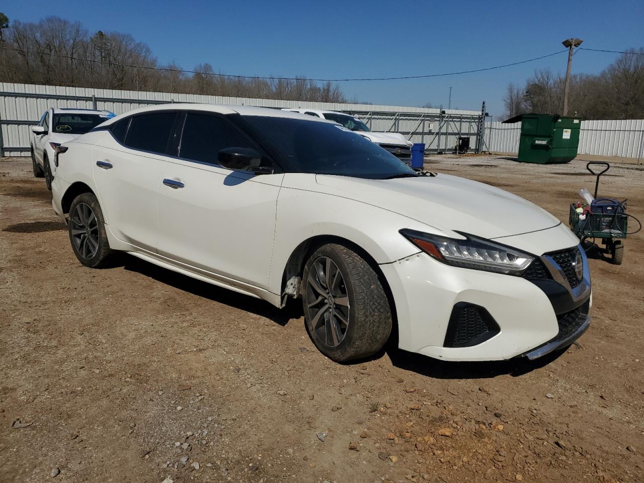 2019 Nissan Maxima VIN 1N4AA6AV6KC378412 Copart auction photo, side / front end damage thumbnail 4