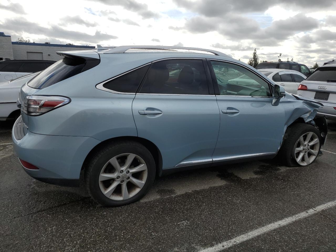 2010 Lexus RX VIN JTJBK1BAXA2409334 Copart auction photo, front end / side damage thumbnail 3