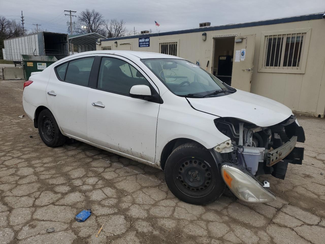 2014 Nissan Versa VIN 3N1CN7AP4EL827984 Copart auction photo, rollover damage thumbnail 4