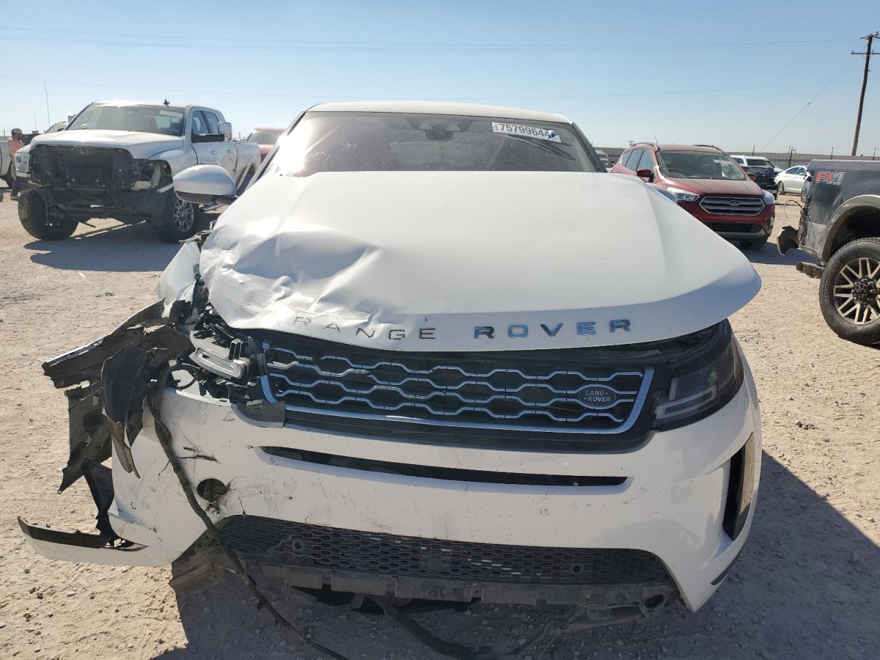 2020 Land Rover Range Rover VIN SALZJ2FX8LH048753 Copart auction photo, front end / side damage thumbnail 5