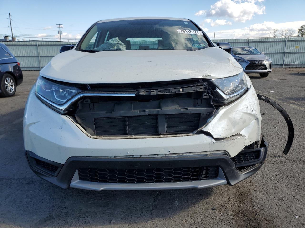 2017 Honda CR-V VIN 2HKRW6H31HH200567 Copart auction photo, front end / side damage thumbnail 5