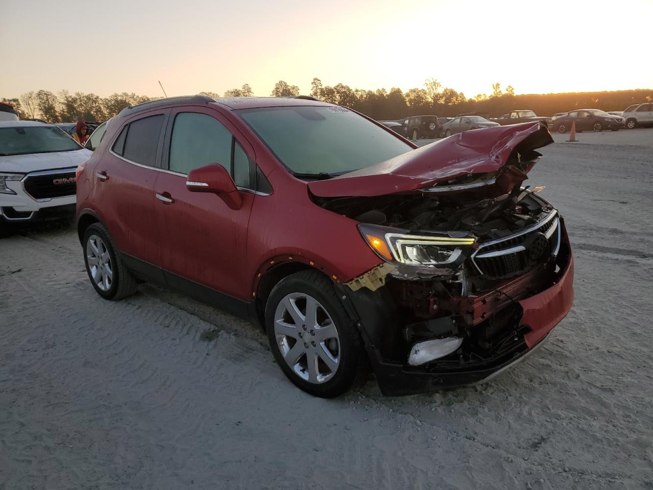 2018 Buick Encore VIN KL4CJCSB4JB618724 Copart auction photo, front end damage thumbnail 4