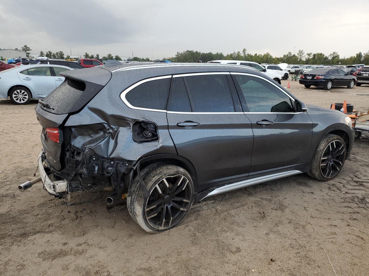2018 BMW X1 VIN WBXHU7C33J5L07935 Copart auction photo, rear end damage thumbnail 3