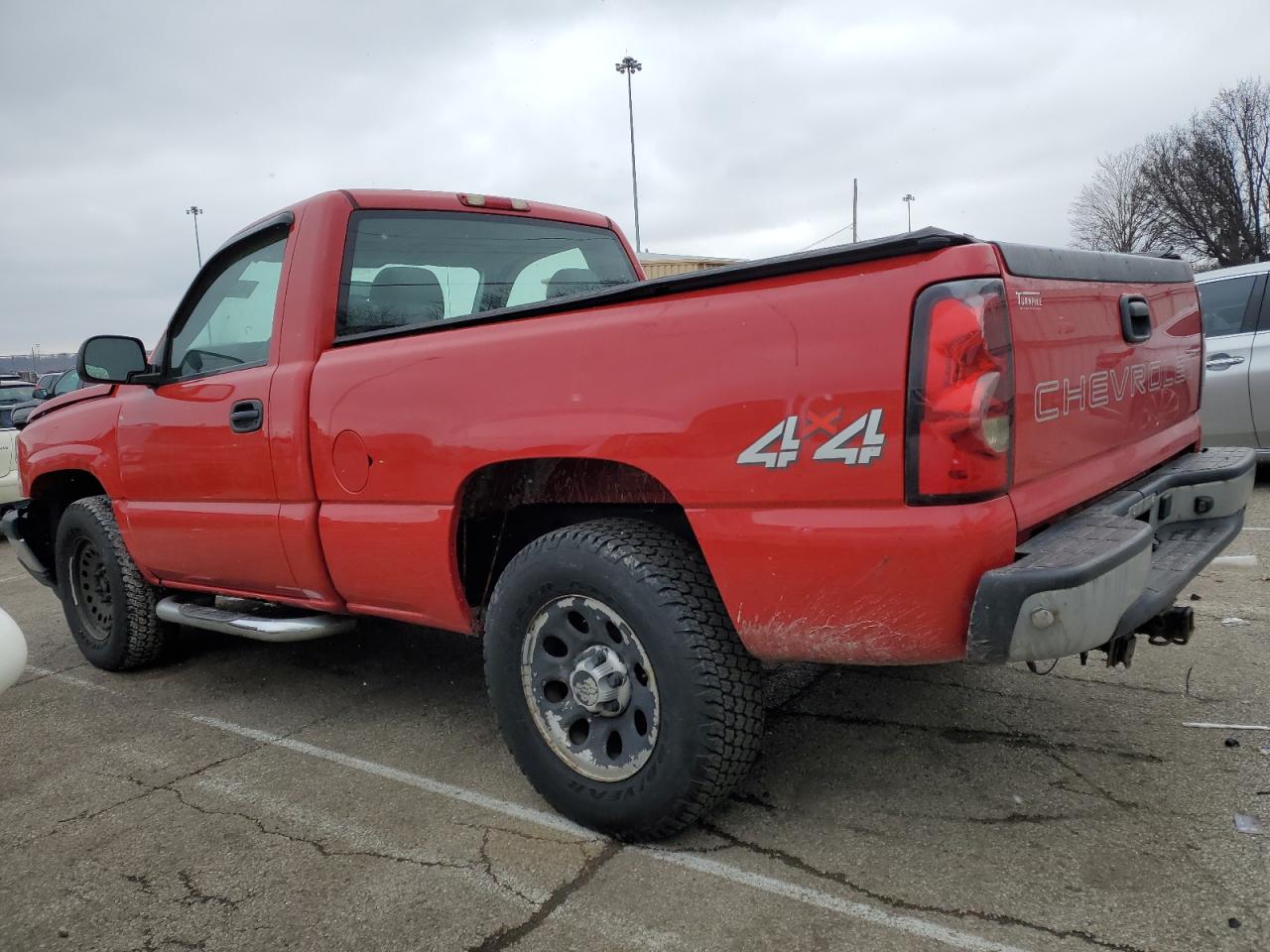 2007 Chevrolet Silverado VIN 1GCEK14XX7Z158395 Copart auction photo, front end / side damage thumbnail 2
