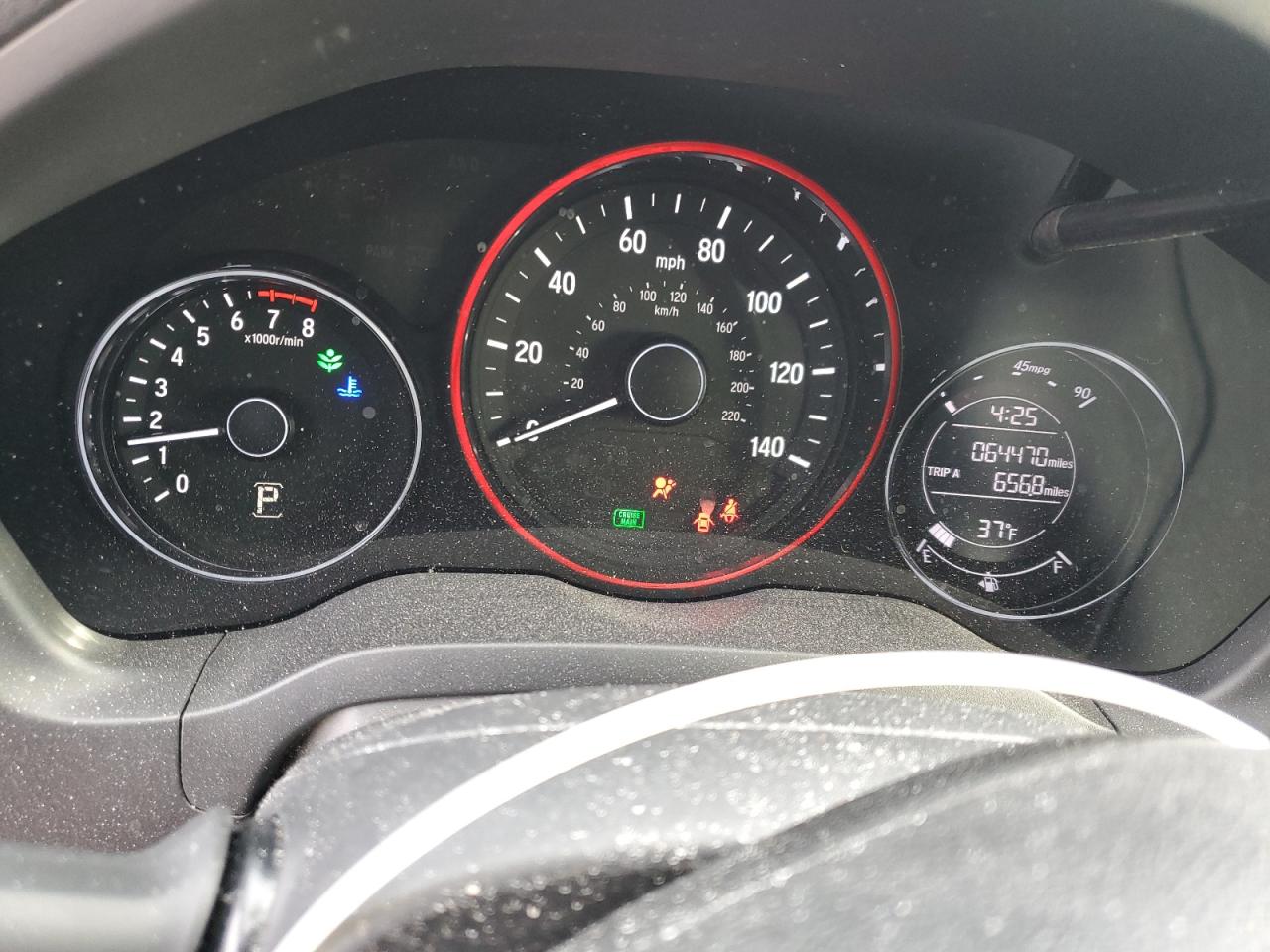 2019 Honda HR-V VIN 3CZRU6H34KG716356 Copart auction photo, front end / side damage thumbnail 9