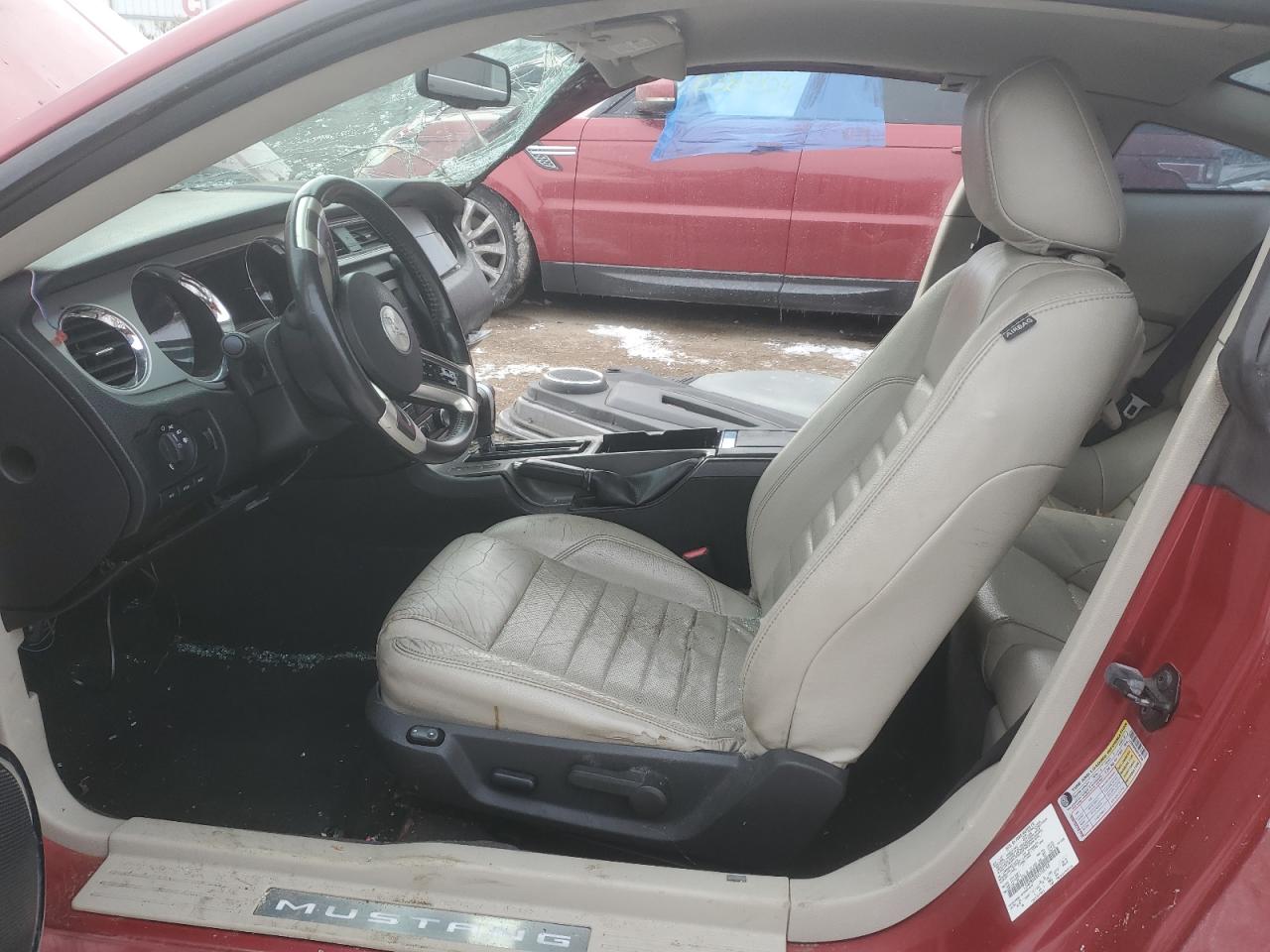 2010 Ford Mustang VIN 1ZVBP8AN3A5166768 Copart auction photo, side damage thumbnail 7
