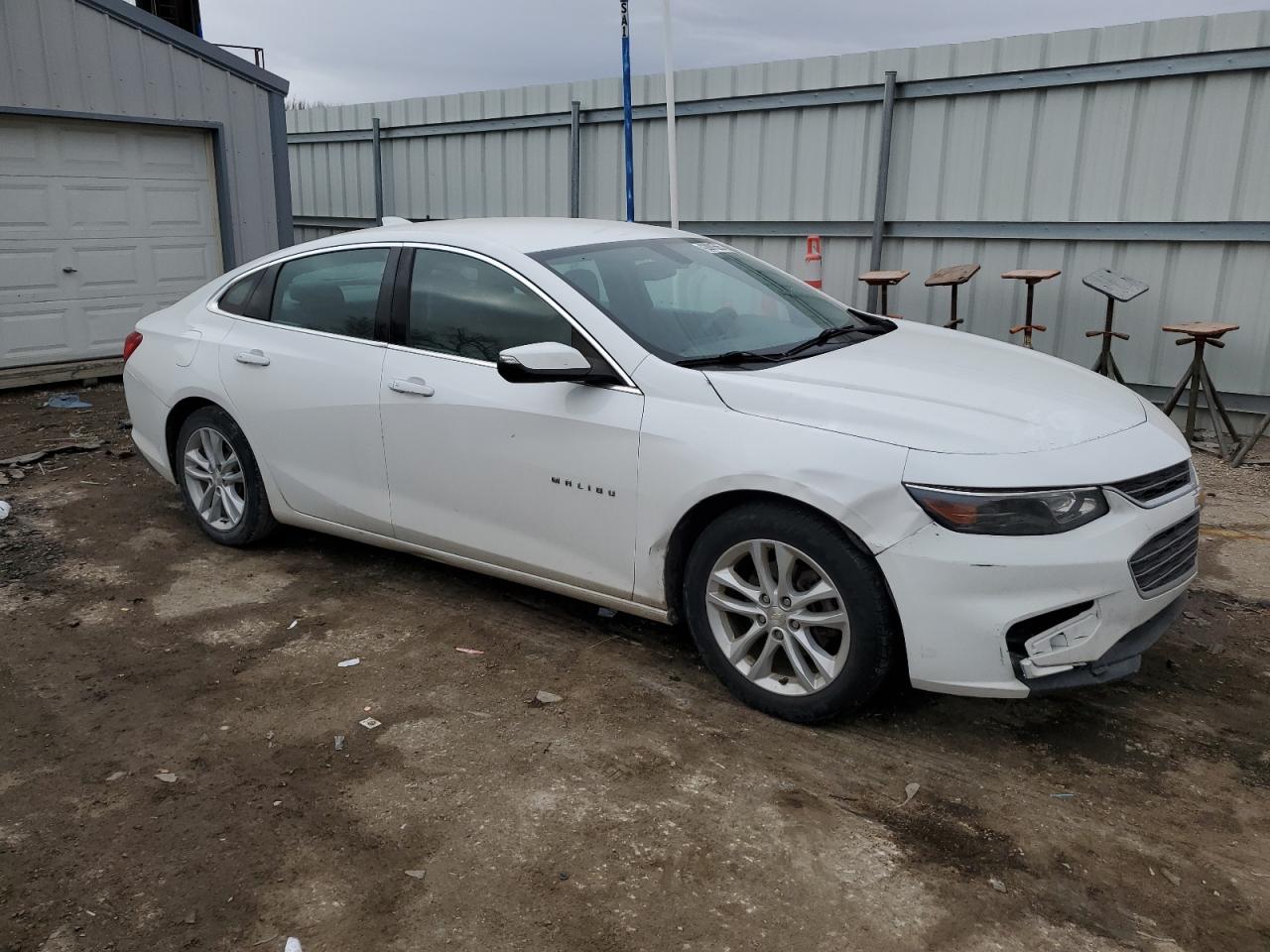 2016 Chevrolet Malibu VIN 1G1ZE5ST1GF346894 Copart auction photo, front end / side damage thumbnail 4