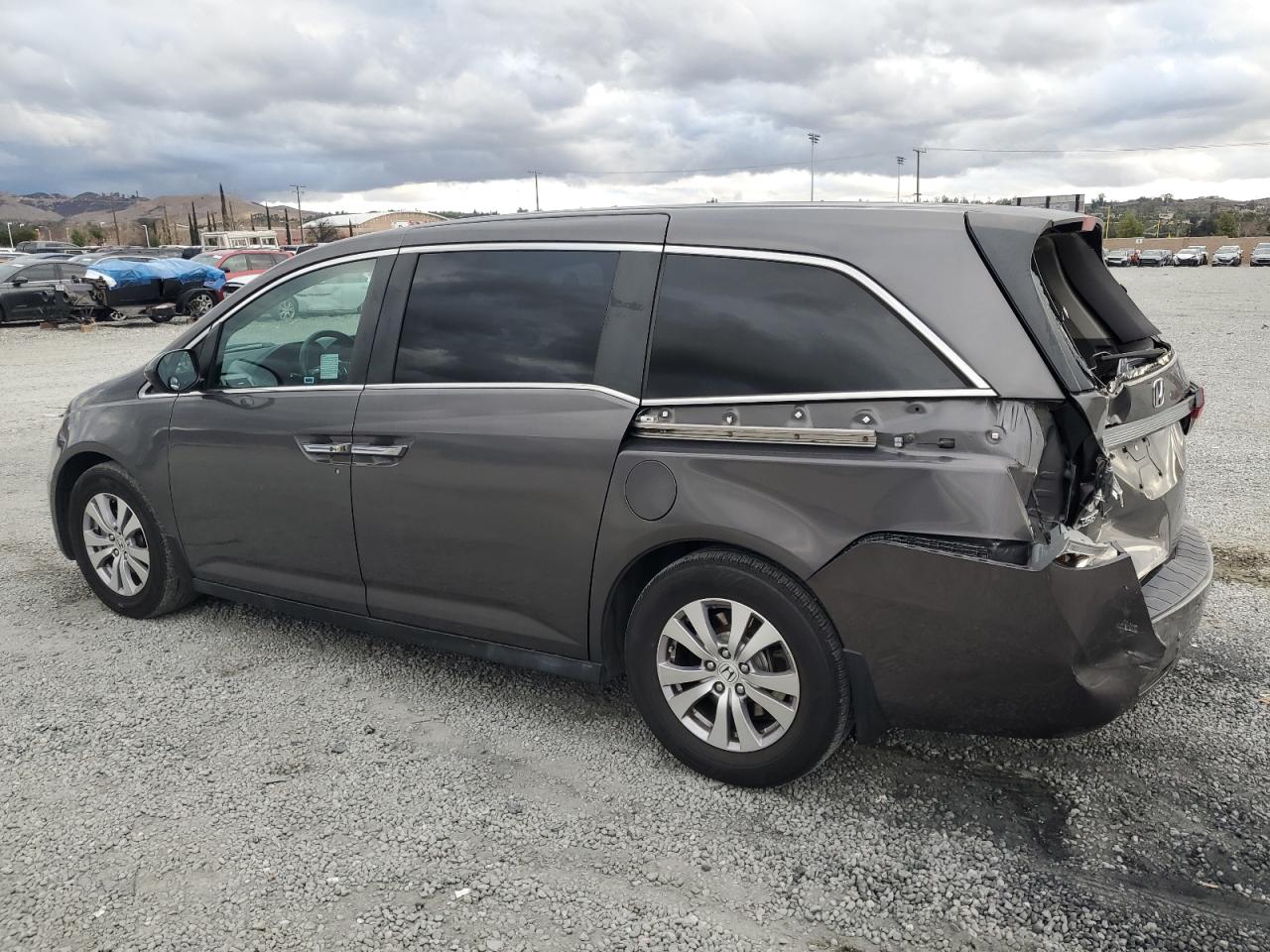 2015 Honda Odyssey VIN 5FNRL5H4XFB074488 Copart auction photo, rear end damage thumbnail 2